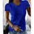 Blusa de renda feminina topos decote verão em v manga curta renda retalhos ol b