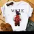 Casual disney cartoon mulan impressão gráfica das mulheres camiseta 90s blusas
