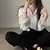 Camisa da moda coreana para mulheres, blusa anti-UV, streetwear simples, camisa - loja online