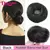 Cabelo sintético coque mulher em linha reta updo laço de cabelo elástico de b - comprar online