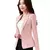 Mulheres cor sólida formal fino blazers mangas compridas streetwear primavera o