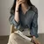 Camisa da moda coreana para mulheres, blusa anti-UV, streetwear simples, camisa na internet