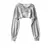Hoodie feminino personalidade irregular colheita ultra curto estilo manga longa - comprar online