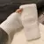 Outono inverno vison macio velo metade dedo luvas femininas de malha de pelúcia na internet