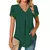 Sexy decote em v plissado manga curta blusa camisas verão feminino decote em v - comprar online