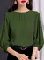 Zanzea feminino elegante 3/4 lanterna manga sólida blusa casual trabalho de esc na internet