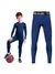 HOPLYNN Leggings pretas elásticas de alongamento para meninos, calças de molet