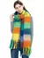 Imagem do cachecol inverno grosso quente cachecol feminino cashmere xale e envoltórios pashmi