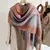 2023 quente xadrez cashmere xale poncho cachecol de inverno luxo impressão cobe