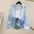 Imagem do Camisas transparentes e finas à prova de sol para mulher, streetwear retrô, férias casuais, praia com todas as partidas, moda jovem, verão