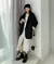 Grande blazer casacos femininos primavera outono moda versão coreana solto casa - comprar online