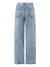 Mulheres baggy jeans cintura alta perna larga denim em linha reta demin calças - comprar online