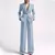 Ternos formais femininos escritório fino ajuste senhoras 2 pçs blazer + calças conjunto blazer senhora negócios trabalho wear vestido de festa calças com bolso - comprar online