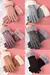 Moda inverno feminino luvas quentes bonito pelúcia à prova de vento dedo cheio - comprar online