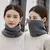Moda feminina cachecol de malha sólida cashmere como inverno snood cachecóis s - comprar online