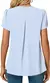 Sexy decote em v plissado manga curta blusa camisas verão feminino decote em v - Achei Ofertas