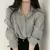 Camisa da moda coreana para mulheres, blusa anti-UV, streetwear simples, camisa - comprar online