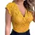 Sexy decote em v profundo sem mangas blusa de renda camisas verão moda feminina - loja online