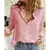 Blusa Feminina de Botão de Linho de Manga Longa Solta, Camisas Estampadas Flora - comprar online