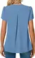 Sexy decote em v plissado manga curta blusa camisas verão feminino decote em v - loja online
