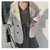Grande blazer casacos femininos primavera outono moda versão coreana solto casa - Achei Ofertas