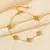 Eilieck 316l aço inoxidável flor trevo zircão pulseira para mulheres menina 2