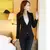 Mulheres cor sólida formal fino blazers mangas compridas streetwear primavera o