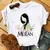 Casual disney cartoon mulan impressão gráfica das mulheres camiseta 90s blusas