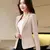 Mulheres cor sólida formal fino blazers mangas compridas streetwear primavera o