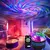 Céu estrelado galáxia lâmpada projetor led night light controle remoto som at - loja online