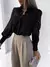 Imagem do Mulheres elegante sólido chiffon blusa primavera verão casual manga longa com