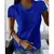 Blusa de renda feminina topos decote verão em v manga curta renda retalhos ol b - Achei Ofertas