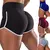 Imagem do Calções esportivas femininas elásticas sem costura leggings de fitness push u