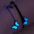 2 peças pingente de borboleta luminosa pulseiras para mulheres homens brilham n