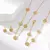 Eilieck 316l aço inoxidável flor trevo zircão pulseira para mulheres menina 2