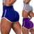 Calções esportivas femininas elásticas sem costura leggings de fitness push u na internet