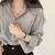 Camisa da moda coreana para mulheres, blusa anti-UV, streetwear simples, camisa na internet
