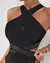 Body feminino elegante sem mangas, Y2K Conjunto Body Suit, Streetwear feminino,