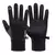 Luvas impermeáveis Full Fingers Fleece, preto, quente, tela de toque, esportes