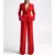 Ternos formais femininos escritório fino ajuste senhoras 2 pçs blazer + calças conjunto blazer senhora negócios trabalho wear vestido de festa calças com bolso