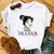 Casual disney cartoon mulan impressão gráfica das mulheres camiseta 90s blusas - Achei Ofertas