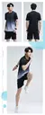 Roupas de fitness masculinas de seda gelo conjunto de roupas esportivas de secag