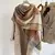 2023 quente xadrez cashmere xale poncho cachecol de inverno luxo impressão cobe - loja online
