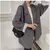 Grande blazer casacos femininos primavera outono moda versão coreana solto casa