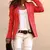 Blazer longo slim fit feminino, jaqueta elegante de trabalho, casaco casual, out na internet