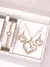 3 peças conjunto de jóias em forma de coração conjunto de brincos pingente c - loja online