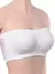 Sutiã acolchoado sem alças para mulheres, tops de tubo cortado, regata monocro