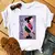 Imagem do Casual disney cartoon mulan impressão gráfica das mulheres camiseta 90s blusas