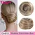 Cabelo sintético coque mulher em linha reta updo laço de cabelo elástico de b - loja online