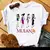 Imagem do Casual disney cartoon mulan impressão gráfica das mulheres camiseta 90s blusas